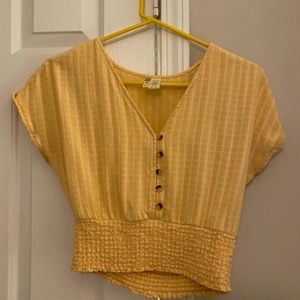 yellow blouse size XS